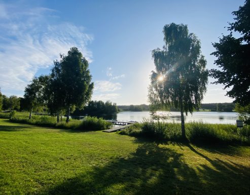 Kluger See, Bootssteg, Klein Trebbow Ferienwohnung Enspannungszeit, Neustrelitz, Kluger See, Klein Trebbow, Mecklenburger Seenlandschaft, naturnah, stadtnah