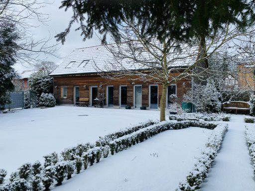 Außenbereich - Garten Ferienwohnung Enspannungszeit, Neustrelitz, Kluger See, Klein Trebbow, Mecklenburger Seenlandschaft, naturnah, stadtnah